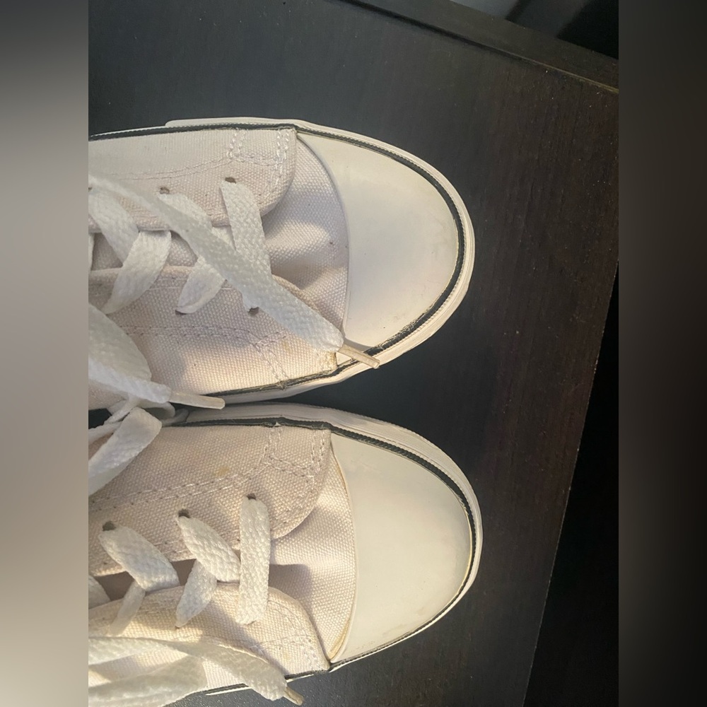 Women’s Size 8 Converse One Star White Low Top Sneakers NWB - Picture 4 of 8